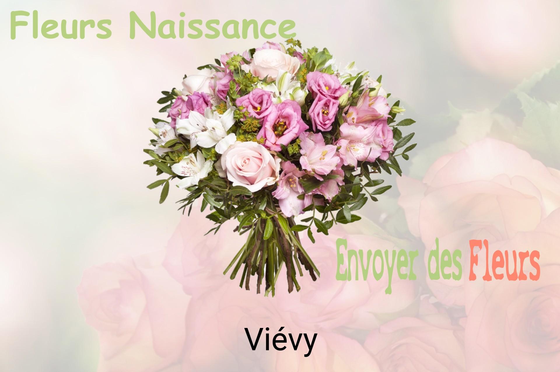 Bouquet de fleurs de naissance livré à Viévy